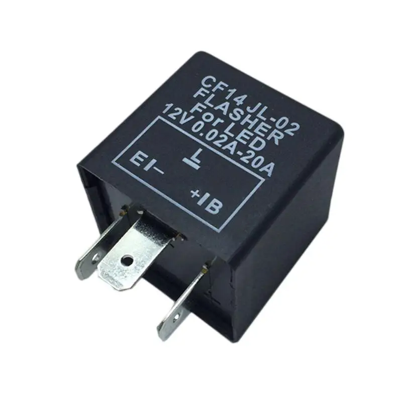 

1PC 12V DC 3 Pin CF14 JL-02 Electronic Car Flasher LED Light Turn Signal Hyper Flash Blinking Light