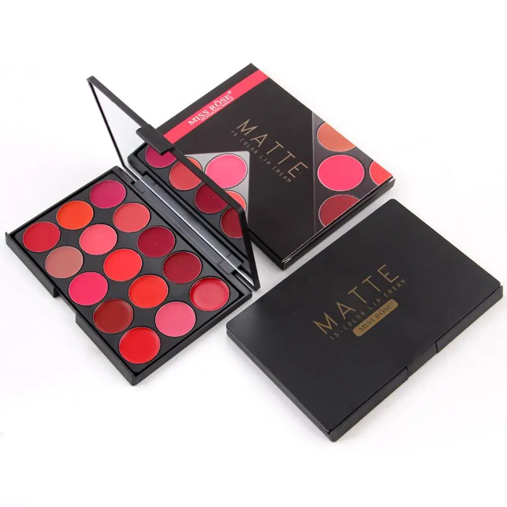 Lipstick Palette 15 Colors Lipstick Palette Moisturizer Lip Gloss Matte