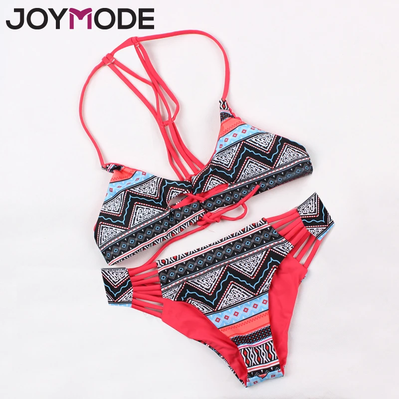 

JOYMODE Sexy Bikini Swimsuit Halter Swimwear Women Bikini Set Push Up Bathing Suit Biquini Maillot De Bain Beach Swim Wear -C