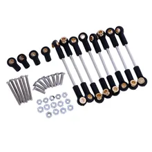 RC автомобильная часть радиоуправляемая игрушка, детали для модернизации металлический браслет для WPL OP фитинг "сделай сам" с шаровой головкой стержень черный легкий вес и прочный высокое качество