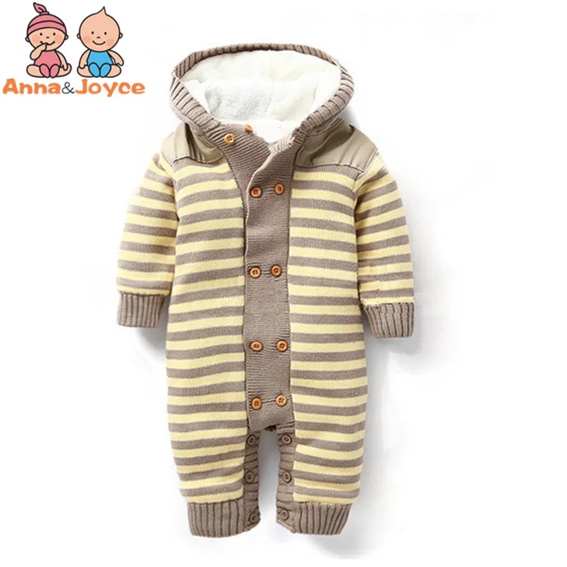 Baby New Double-Breasted Thickening Autumn And Winter Warm Soft Romper Kids Cotton Fashion Climb Clothes TST0037