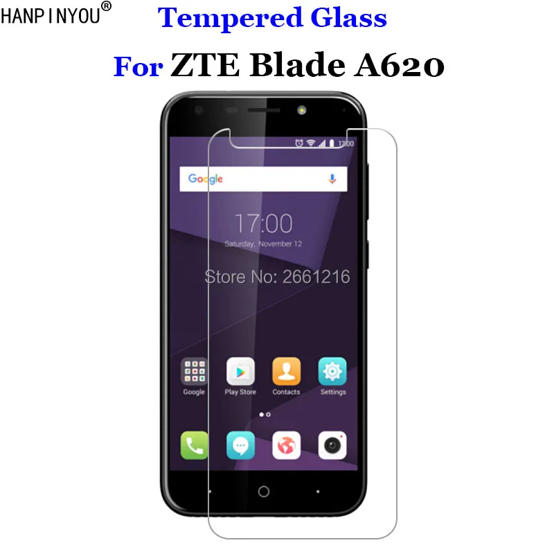 

For ZTE Blade A620 Tempered Glass 9H 2.5D Premium Screen Protector Film For ZTE A620 A 620 BA620 5.2"