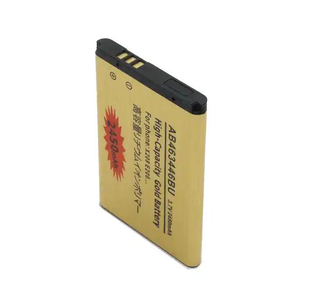 1x2450 мАч AB463446BU сменный литий ионный аккумулятор золотого цвета для Samsung SGH GH E251 E258