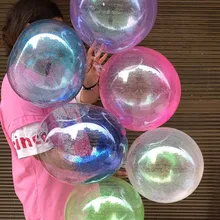 С Днем Рождения Большой БОБО блестящие шарики для свадебного украшения «сделай сам» прозрачный ПВХ шары детский душ гелиевые латексные шары Вечерние