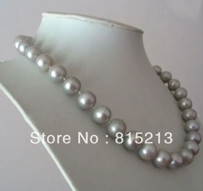 

ddh00829 10-11MM PERFECT AAA SOUTH SEA GRAY PEARL NECKLACE 18 INCH 14K ! 28% Discount (A0513)
