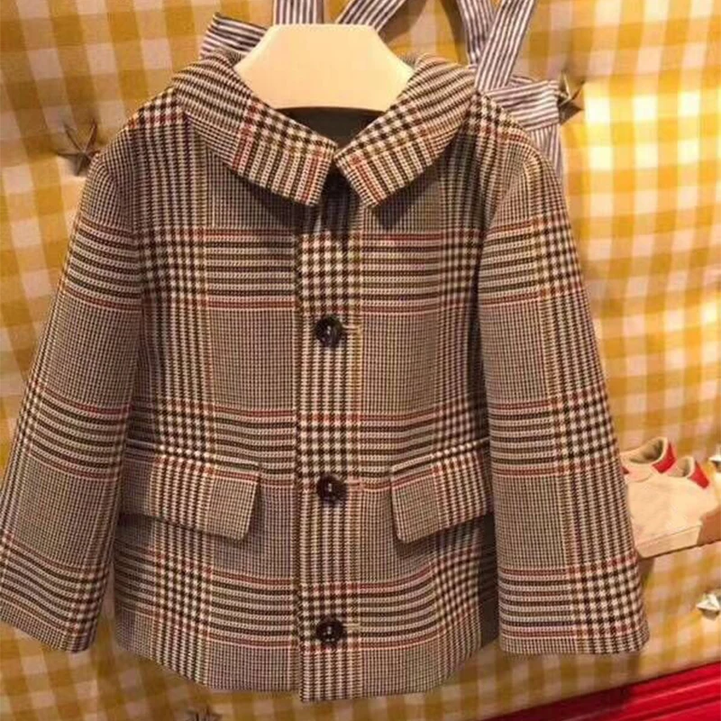 

kid clothes set boys girls Jacket Coat + long pants 2 Piece Sets for children striped suit Clothing in end of September