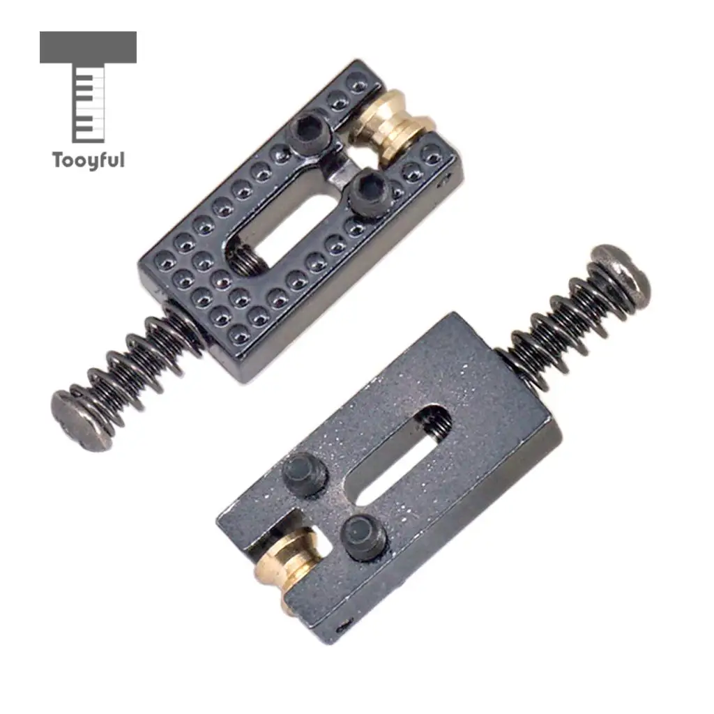 Tooyful 6 Pieces Zinc Alloy Guitar Roller String Bridge Saddles for Electric Guitar Replacement Parts