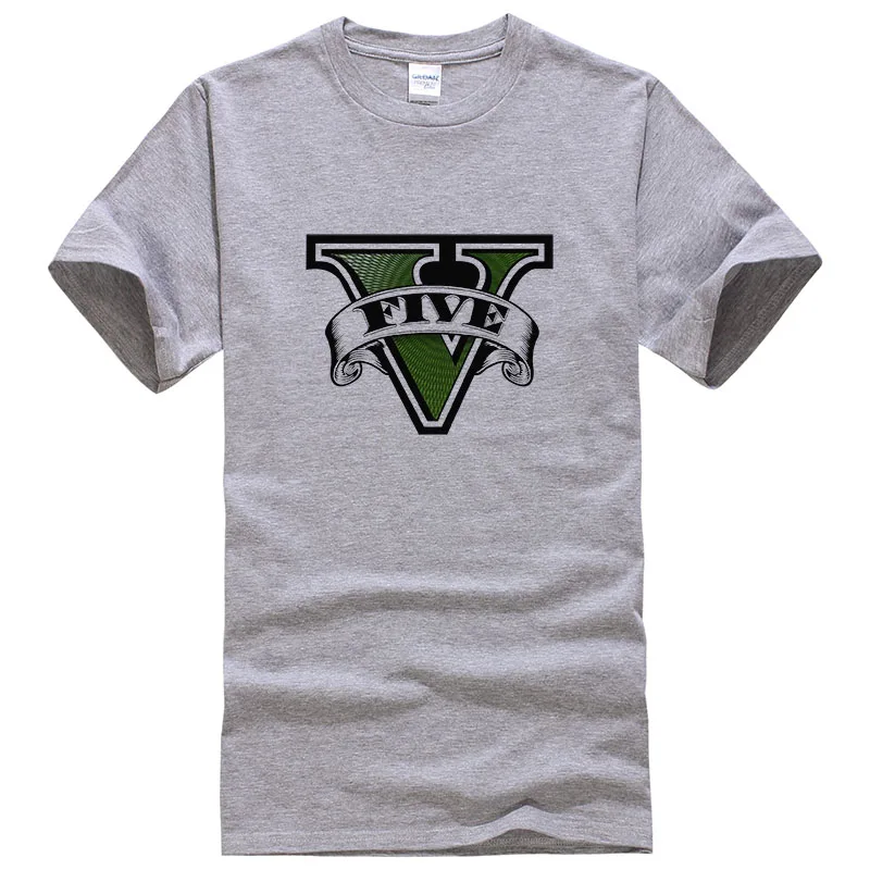 Футболка мужская GTA 5 летняя хлопковая брендовая футболка Homme Модные Топы Camisa