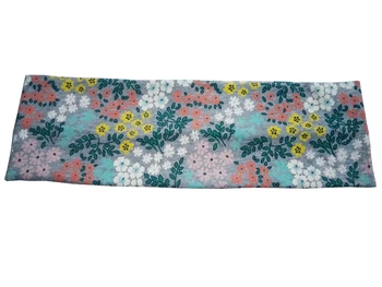 

P17145 2017newest fashion stretch 100% cotton Floral print plain headbands yoga bands hair accessories for women custom headband
