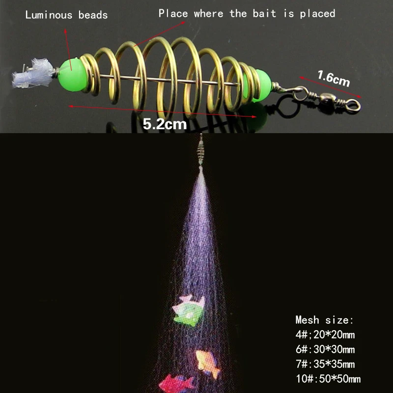 Durable-Explosion-Spring-Fishing-Hook-Bait-Tackle-Floating-Bottom-Luminous-Beads-Swivel-Copper-Shoal-Fishing-Mesh