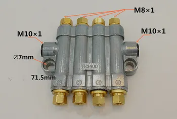 

Detective volumetric Grease/Oil distributor/separator valve/divider 5 outlets for centralized lubrication system/RH3500