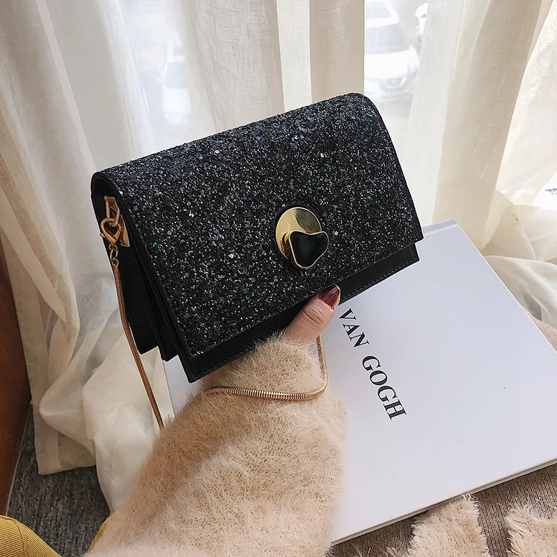 

2019 New Chain Handbags Tide Small Square Package Fashion Woman Shoulder Bag Cross Body Han Edition Messenger Bag