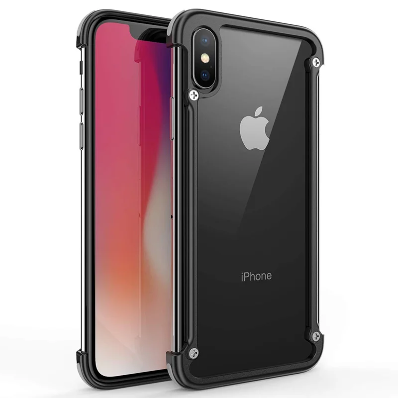 for iPhone Xs Max Case Aluminum Metal Bumper Cover for iPhone Xs Max