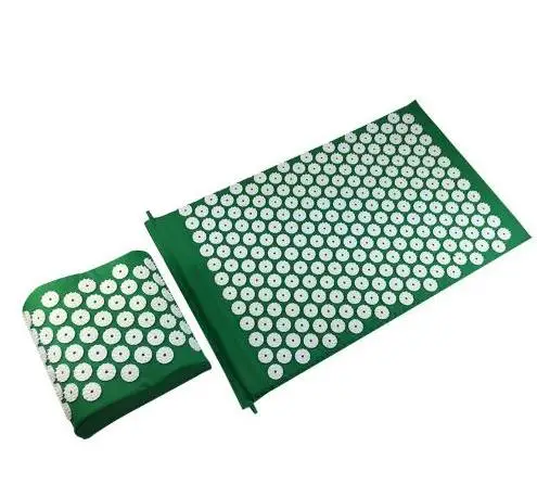 Yoga Acupuncture Massage Cushion with Pillow Spike Acupressure Mat Body Muscle Pain Relief Massager Pillow Body Relax