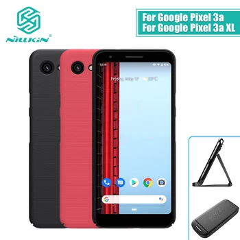

For Google Pixel 3a case cover NILLKIN Frosted PC Matte hard back cover with Gift Phone Holder For Google Pixel 3a XL case cover