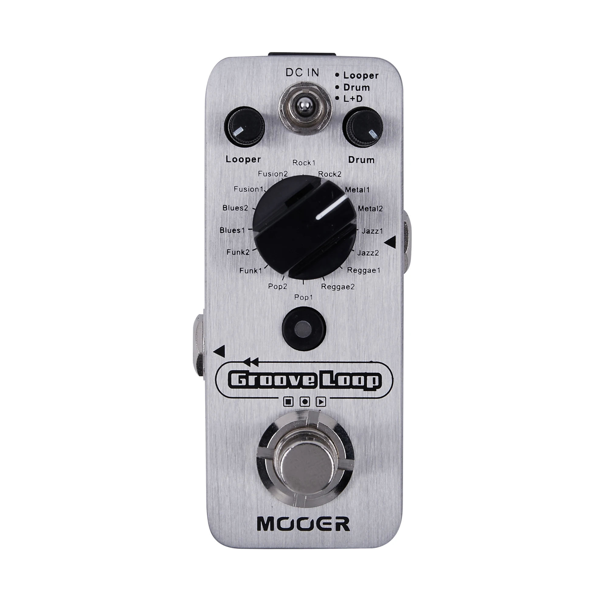 Mooer Groove Loop Guitar Effects Pedal Tap Tempo Control Drum Machine