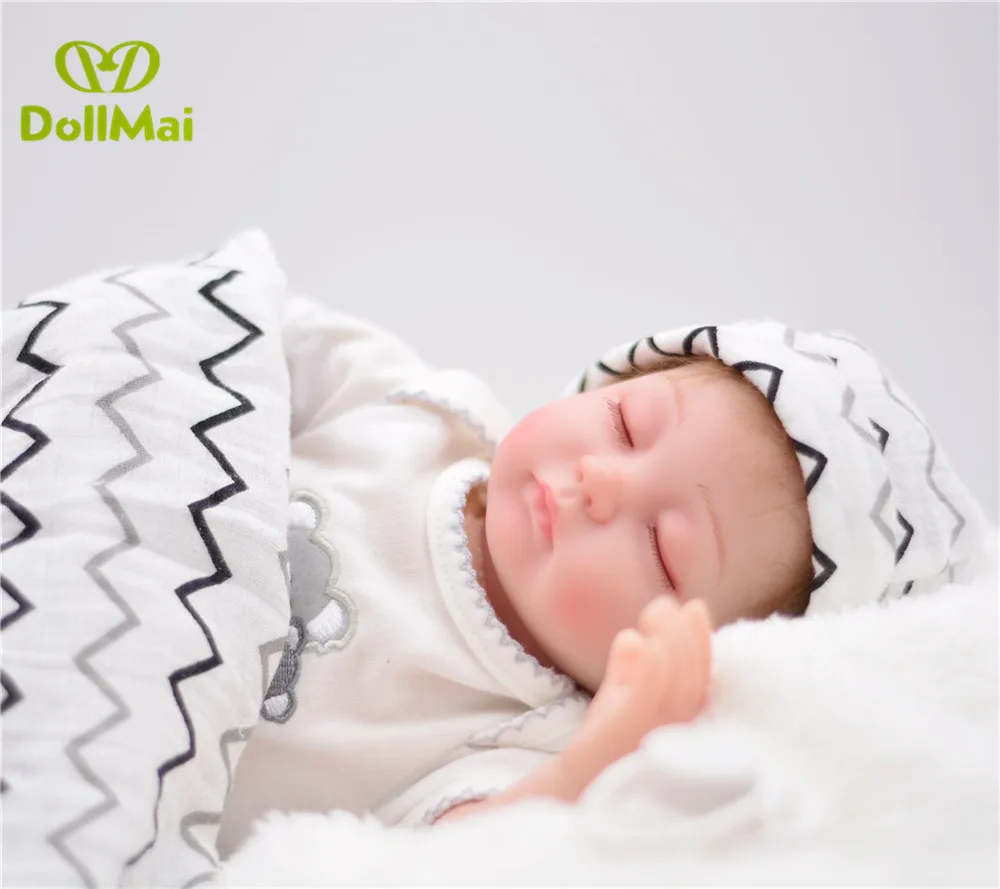 Bebes reborn menino 40 см Силиконовая Кукла для новорожденных мальчиков спящие куклы