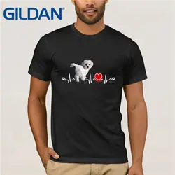 GILDAN Мальтийская Футболка-круг доверия мой Мальтийский любовник Собака Мама летняя футболка