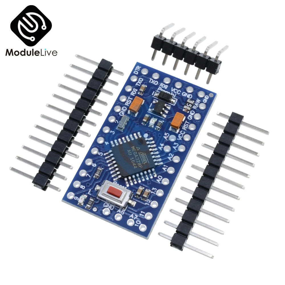 

2Pcs Pro Mini Atmega328 Pro Mini 328 Mini ATMEGA328 3.3V 8MHz Replace Atmega 128 For Arduino Compatible Nano