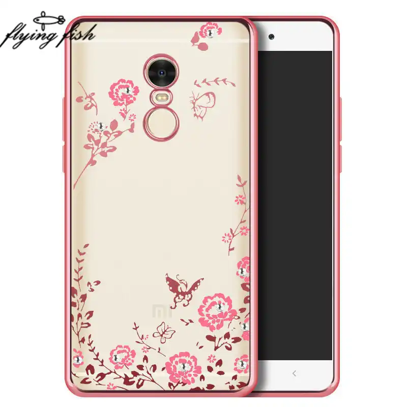 Для Xiaomi redmi Note 4x чехол мягкое украшение с бриллиантами и стразами прозрачные