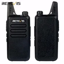 2 шт. пыле Retevis RT22 Walkie Talkie трансивер 2 Вт 16CH UHF400-480MHz CTCSS/DCS VOX сканирование шумоподавления портативный любительского радио RU