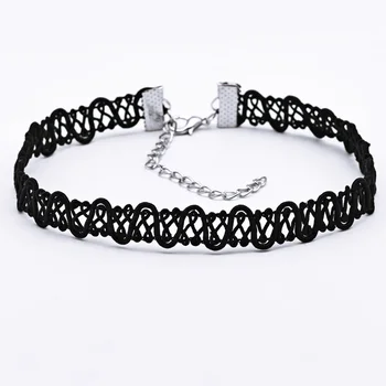 

100 Wholesale Sexy Lace Clavicle Chain Necklace Black Party Short Necklace Jewelry