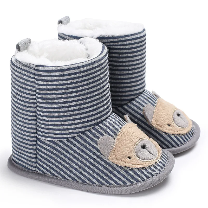 

Winter Warm Baby Shoes Girls Boys Boots Children Cartoon Cute Toddler Newborn Snow Knitted First Walker Kids Babe Bear Booties
