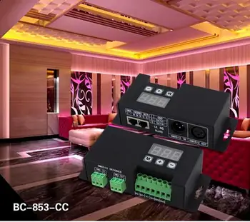 

BC-853-CC 3 channels DC12-48V constant current DMX512 decoder 350mA
