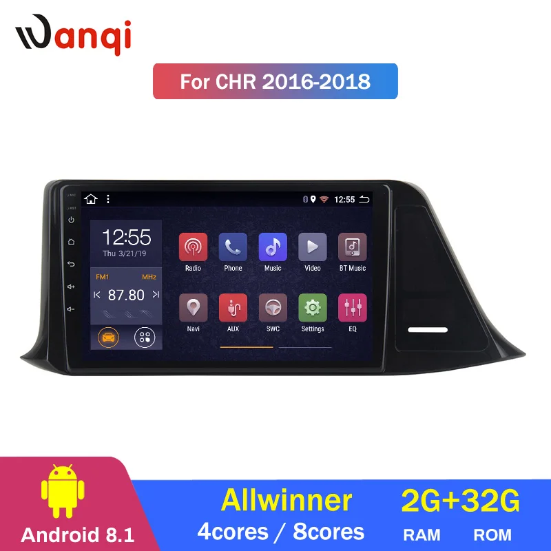 

2G RAM 32G ROM Car Radio player for Toyota C-HR CHR 2016 2017 2018 Stereo Radio Navigation Head Unit