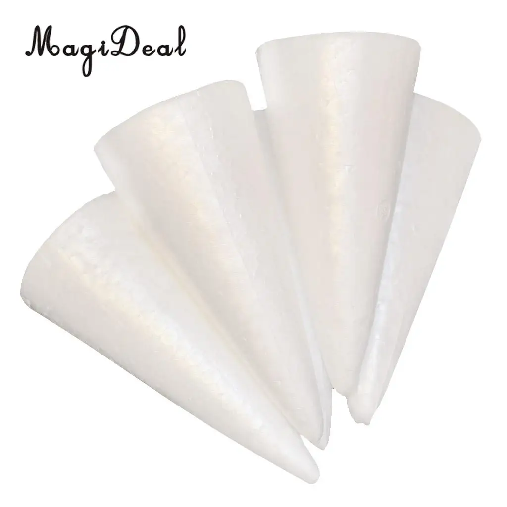 10pcs DIY Christmas Tree Styrofoam Foam Material for Kids Craft Xmas Decoration 150mm