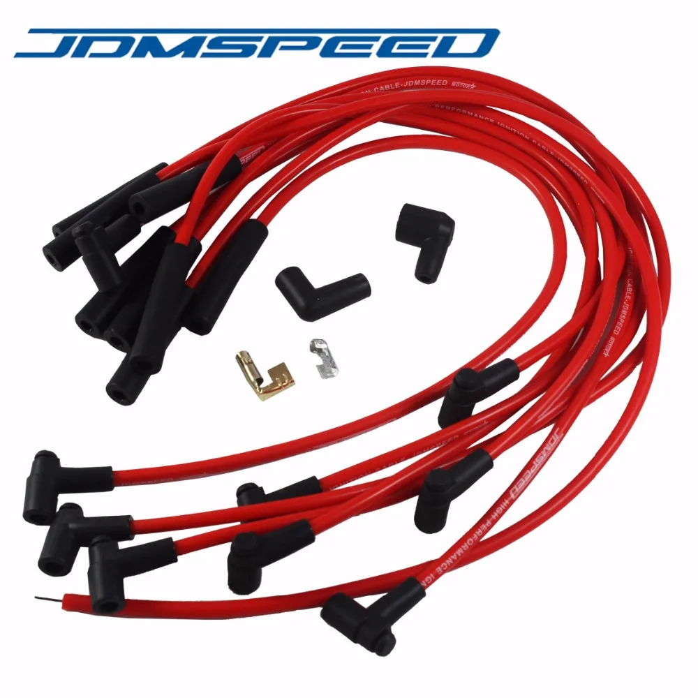 Free Shipping-Spark Plug Wires HEI STR Over Valve Cover JDMSPEED BBC Big Block For Chevy 454