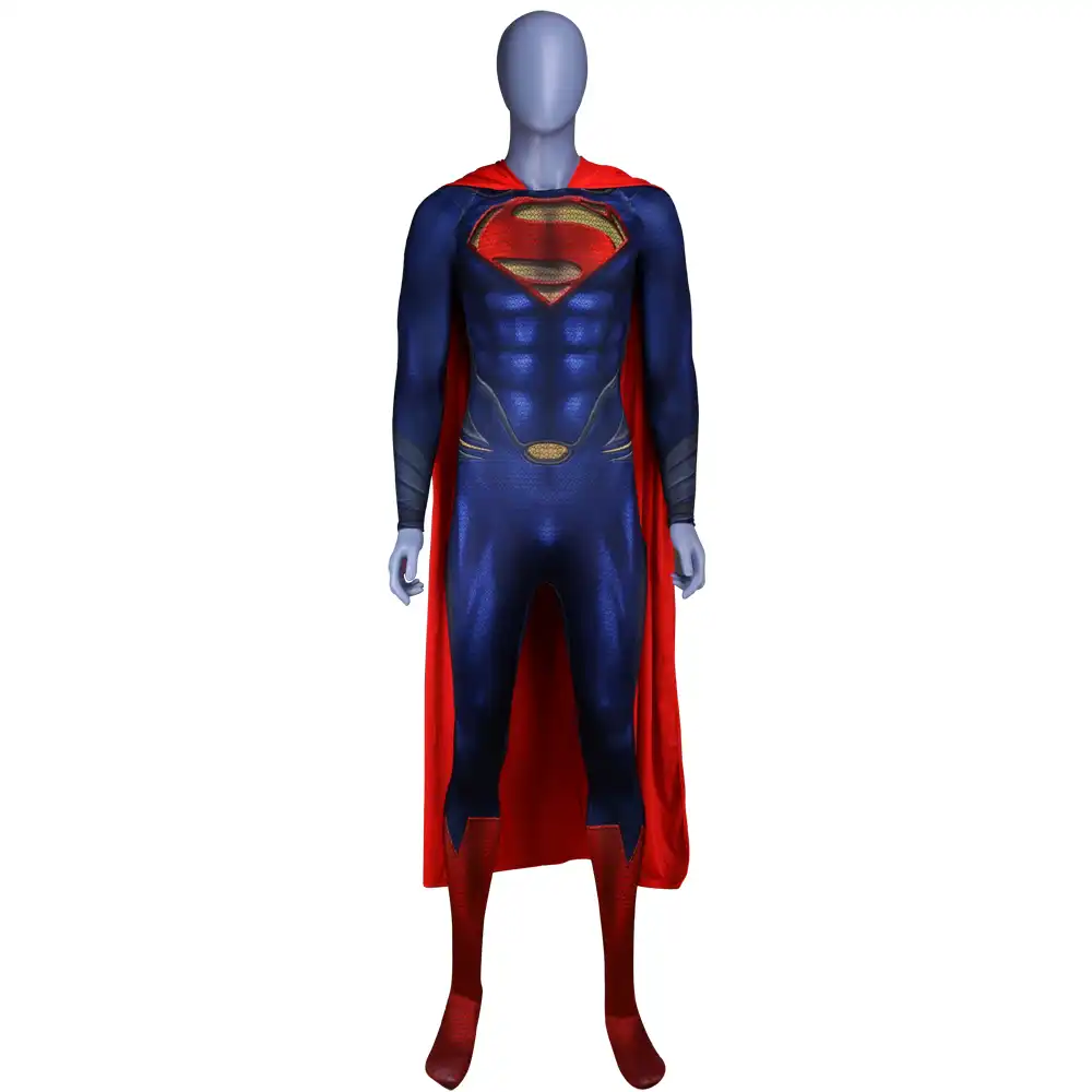 superhero new superman man of steel cosplay cost