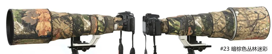 Линзы rolanpro камуфляж дождевик для Canon EF 500 мм F/4 L IS объектив II USM защитный чехол кожух для оружия SLR хлопковая одежда - Цвет: Numbering 23