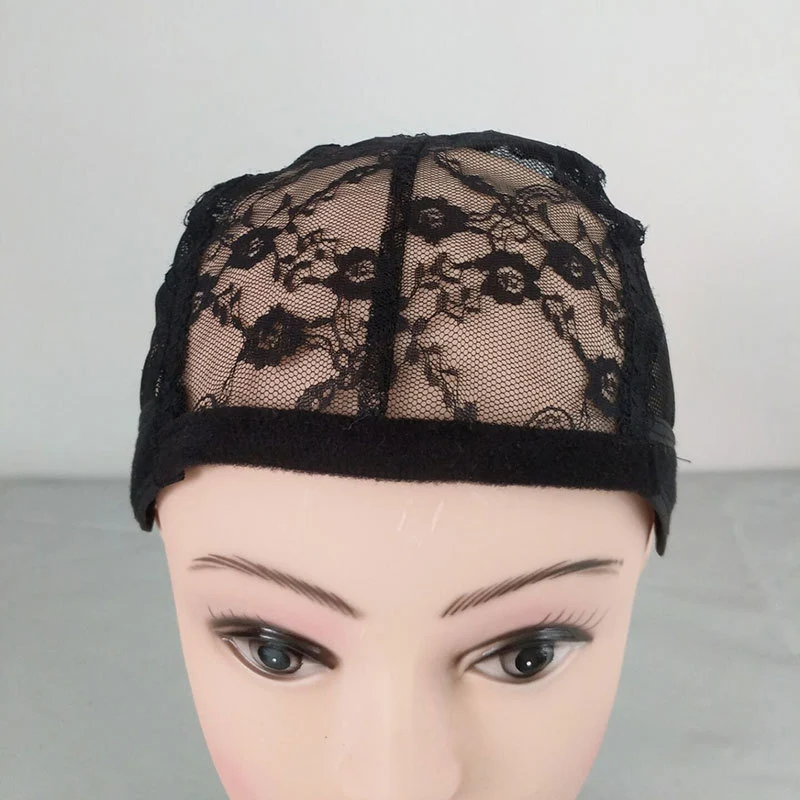 

Lace Mesh Full Wig Cap Hair Net Weaving Caps for Making Wigs Adjustable Straps 789