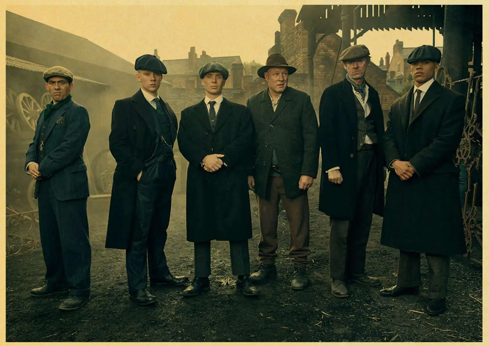 Сериал tv peaky blinders плакат настенный Декор печать на крафтовой бумаге Ретро плакат Настенный декор romm