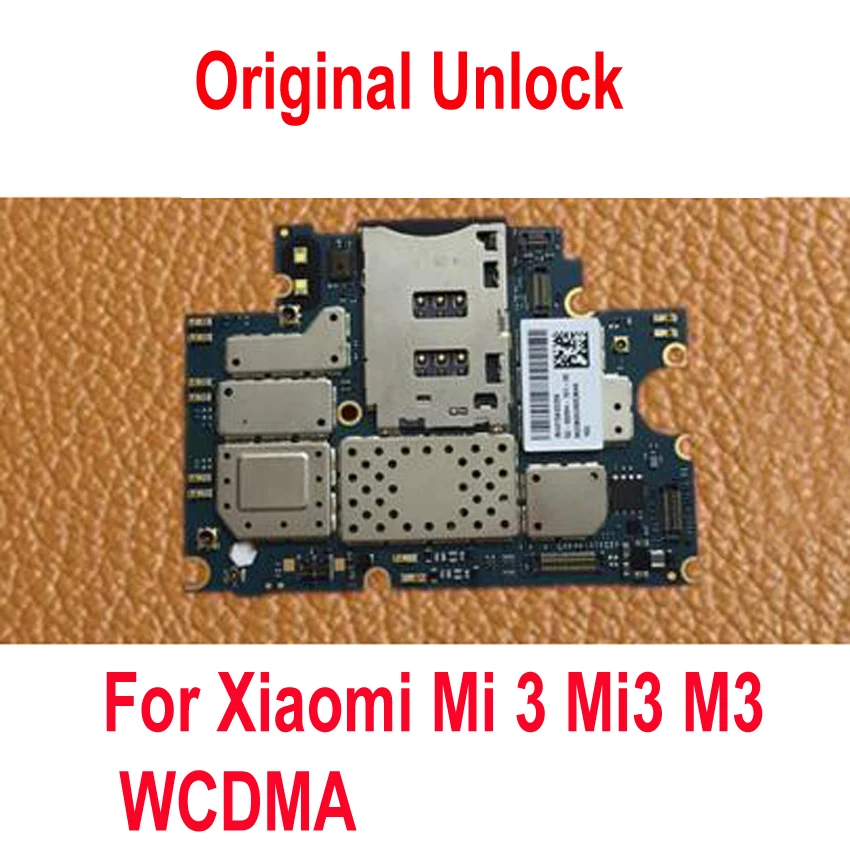 

Original Unlock Mainboard For Xiaomi Mi 3 Mi3 M3 WCDMA Version Motherboard Circuits Main Board Fee Flex Cbale Phone Parts