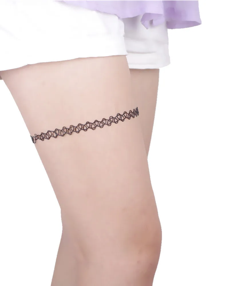 Wholesale Elastic Vintage Stretch Tattoo Body Chain Gothic Punk 80s 90s Vogue 17 Colors Thigh | Украшения и аксессуары