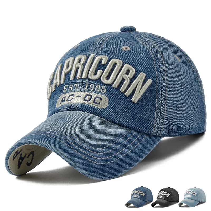Prix pour 2017 Nouvelles Femmes Lettre Patch Jean Denim Cap Soleil Casquettes Marque hommes Casquettes de Baseball Réglable Chapeau Occasionnel Extérieur Denim Lavage Sport Chapeaux Prix pour 2017 Nouvelles Femmes Lettre Patch Jean Denim Cap Soleil Casquettes Marque hommes Casquettes de Baseball Réglable Chapeau Occasionnel Extérieur Denim Lavage Sport Chapeaux
