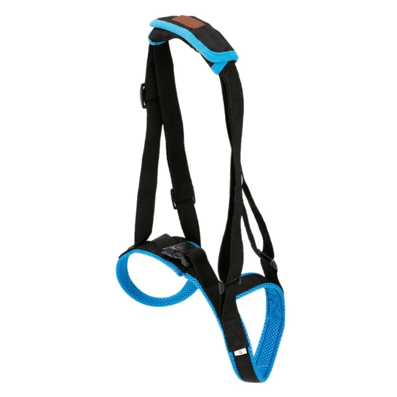 

Blue Dog Walking Belt Adjustable Pet Support Sling Aid Assist Tool for Help Pet Weak Legs Stand Up Dog Back Legs Lift Harness