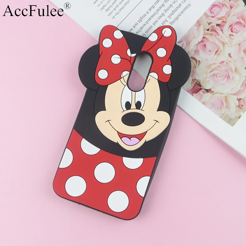 

Cute 3D Cartoon Minnie Case for Xiaomi Pocophone F1 Redmi 7 6 Pro 5 Plus 3S 4A 4X 5A 4C 3X Y2 Y1 Lite Bowknot Soft Cover