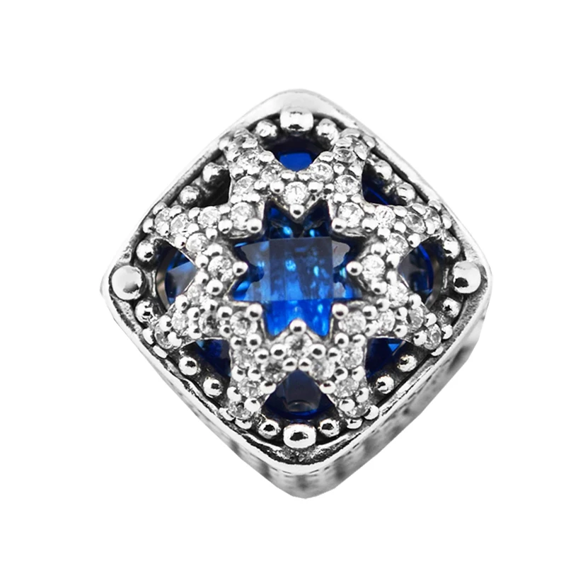 

Бусины для самостоятельного изготовления ювелирных изделий из стерлингового серебра, ледяная красота, очаровательные бусины из серебра 925 пробы Berloque Perles Charm