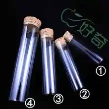 

5pcs 30*120mm 60ml high temperature tube cork glass tube chemical experiment instrument
