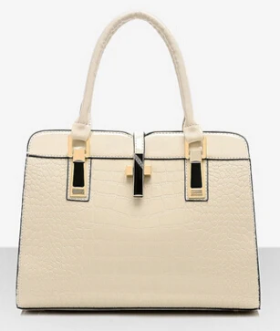 Новая женская сумка OL commuter модная сумка из лакированной кожи с узором «крокодиловая кожа»