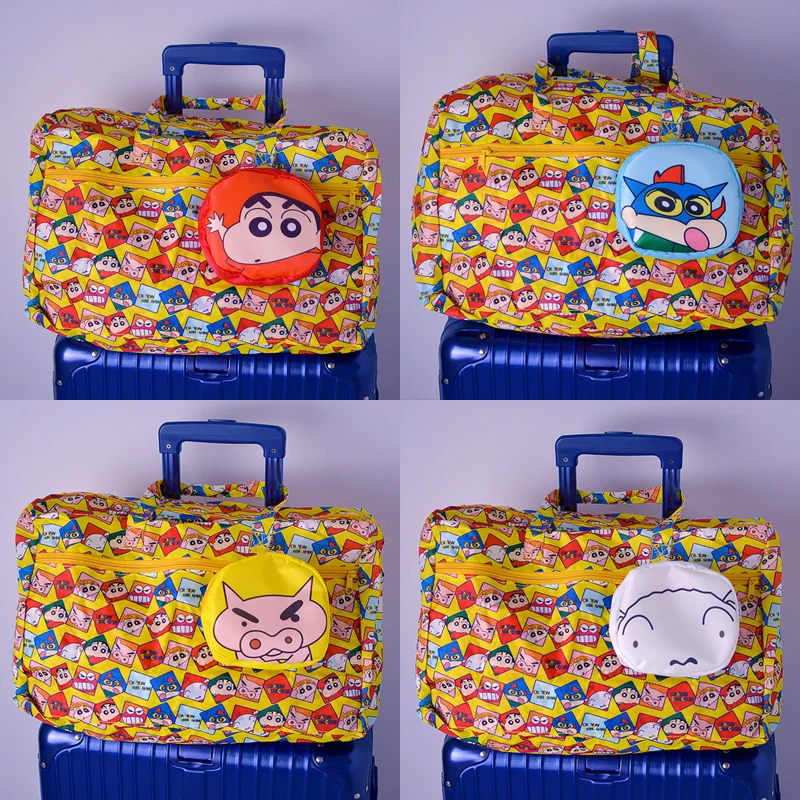 

IVYYE 1PCS Crayon Shin-chan Fashion Anime Portable Travel Bag Reusable Tote Foldable Handbags Luggage Pouch Storage Bags NEW