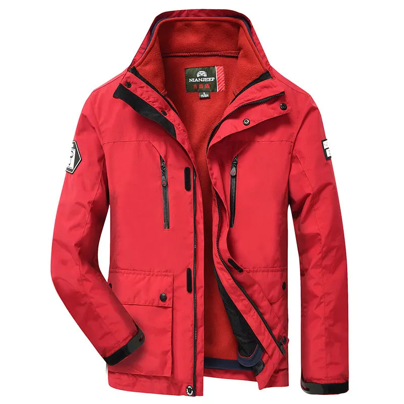 

2-piece Skateboard Sport Outdoor Jackets Men Windbreaker 100% Nylon Material Waterproof Windproof Clothes Coats Chaqueta Hombre
