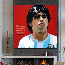 Поп звезда футбола Diego Maradona ручная роспись маслом Художественная Настенная картина на холсте плакат для гостиной домашний декор