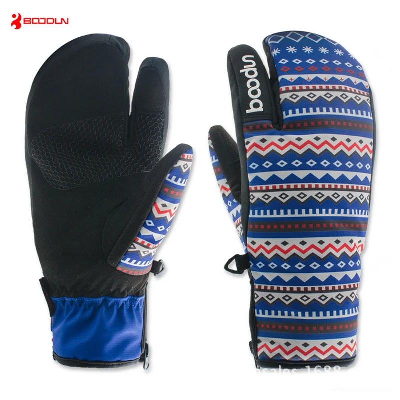 BOODUN Unisex Ski Gloves Winter Warm Snowboard Skating Glove Windproof