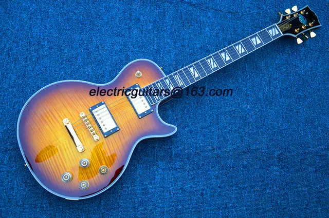 Best price at $259 Cheap Electric guitar free Shipping New Lp Custom SHOP Electric Guitar/double sunburst color/oem Brand Guitar In China