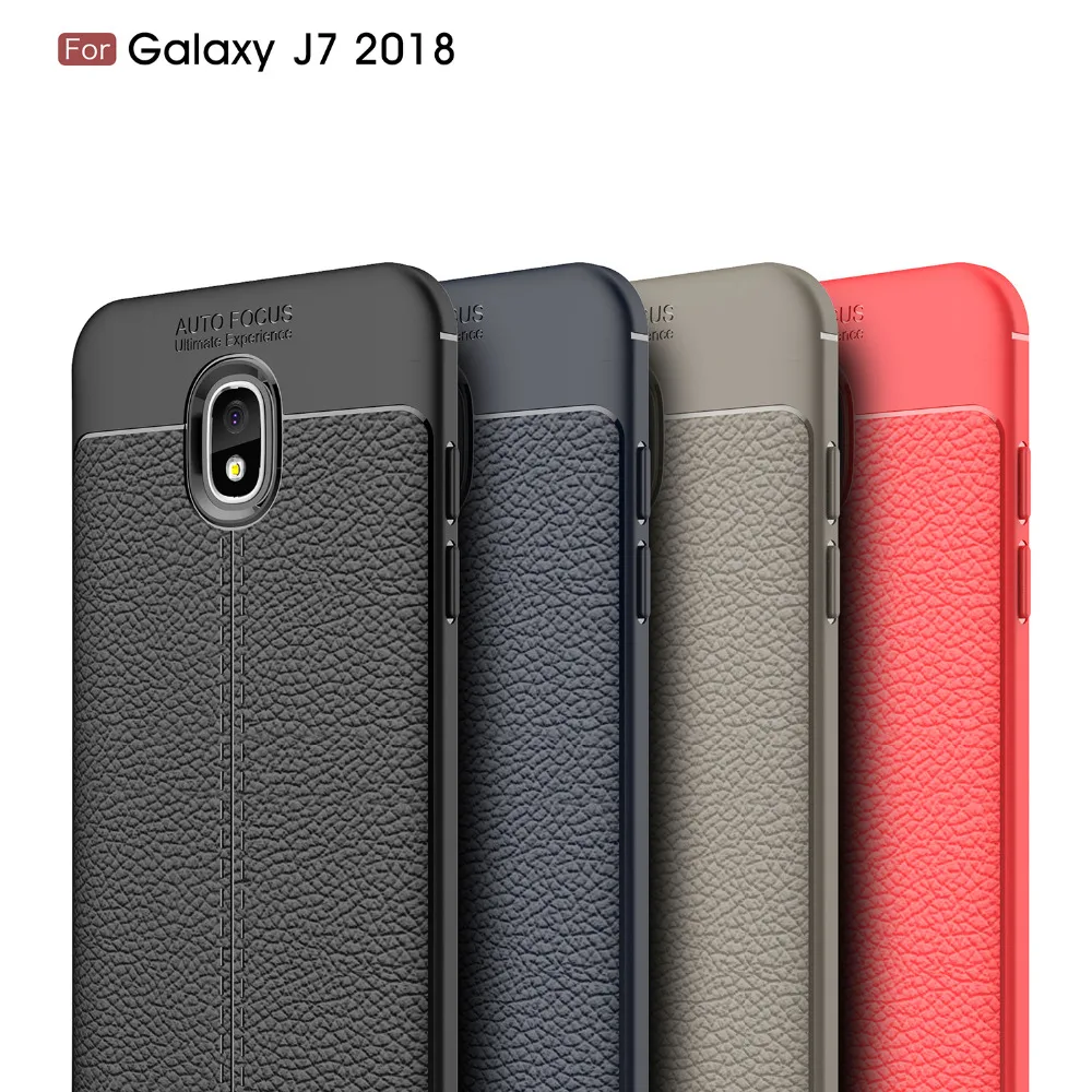 Чехол из углеродного волокна для Samsung GALAXY J3 2018 J4 J6 J7 Чехлы Европейская версия
