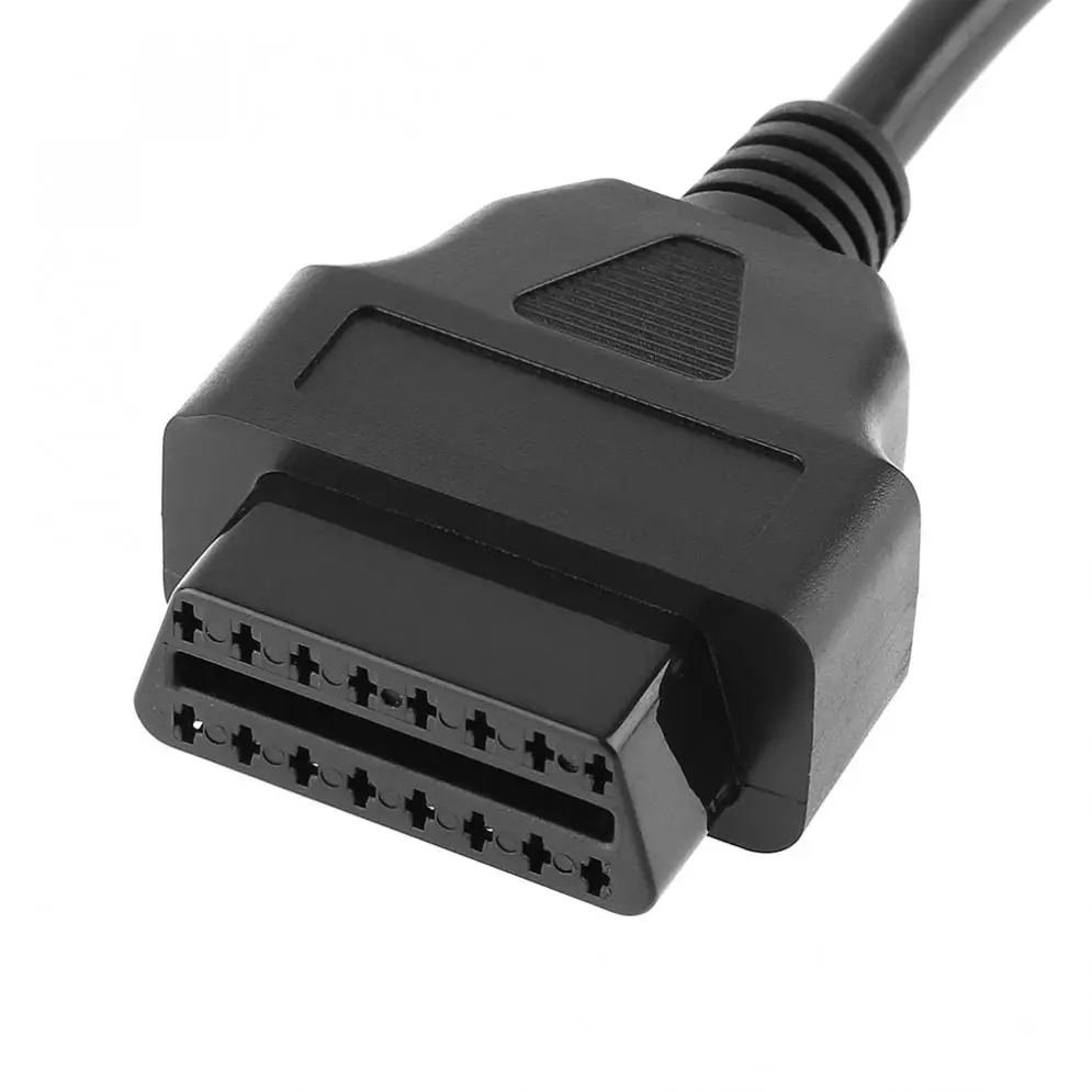 OBD II 16Pin Женский удлинитель Соединительный открывающийся кабель Линия